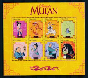 [22598] Gambia 1998 Disney Movie Mulan MNH