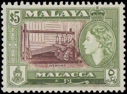 Malaya Malacca #45-55, Complete Set(11), 1957, Hinged