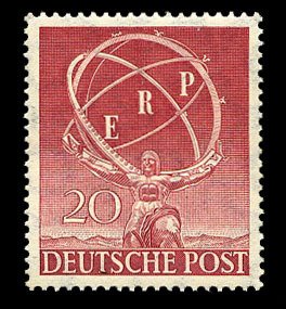 Germany - Berlin #9N68 Cat$75, 1950 European Recovery Plan, never hinged