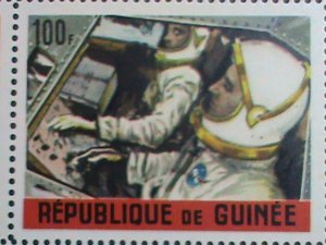 ​GUINEA 1965-SC#387a AMERICAN & RUSSIAN ACHIEVEMENT IN SPACE- MNH SHEET VF