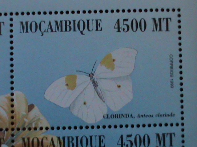 MOZAMBIQUE-COLORFUL BEAUTIFUL LOVELY BUTTERFLIES-MNH-S/S VERY FINE-LAST ONE