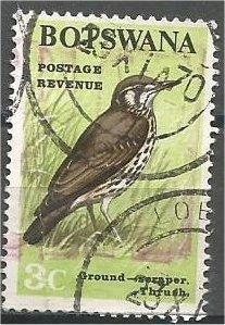 BOTSWANA, 1967, used 3c, Birds, Scott 21