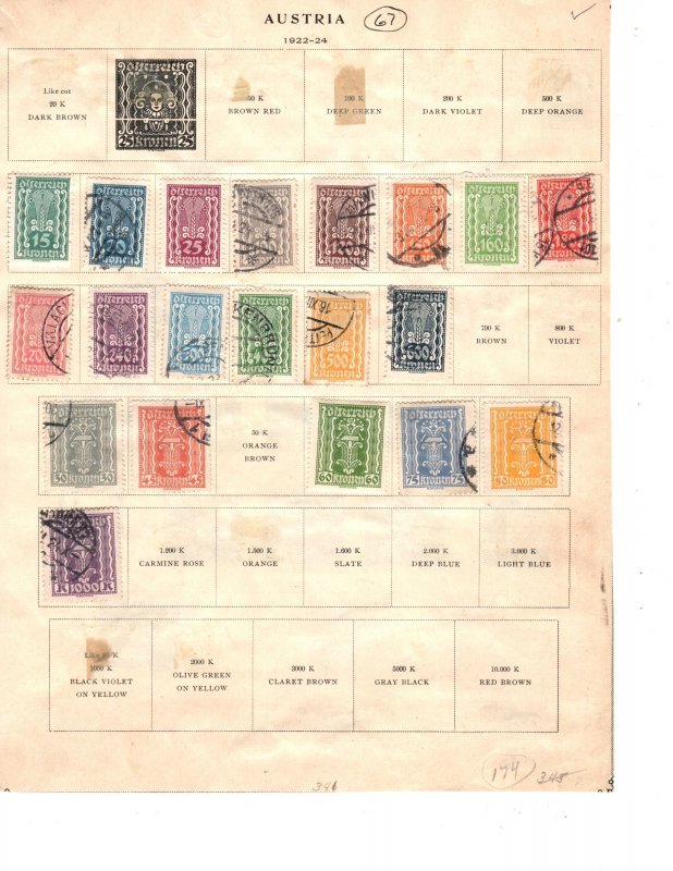 Austria - Collection  / Lot of 96 Stock & Album Pages for Collector or Resale