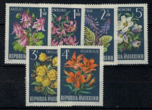 Austria 1966 Michel 1209-1214 - Flowers - MLH