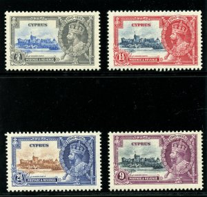 Cyprus 1935 KGV Silver Jubilee set complete superb MNH. SG 144-147. Sc 136-139.