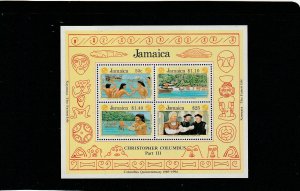 Jamaica  764-67  MNH  Christopher  Columbus  Part  III