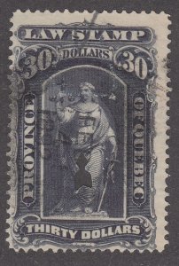 Canada Revenue QL31 Used Quebec Law Stamp