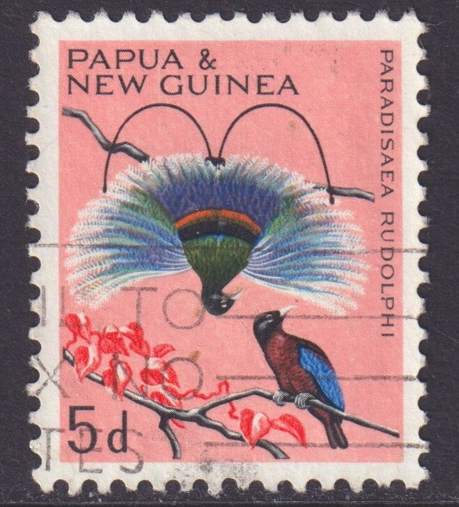Papua New Guinea - 1965 - Scott #190 - used - Bird of Paradise