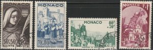 Monaco, #B76-B79  Used From 1944