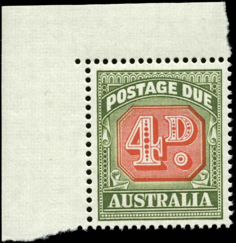 Australia Scott #J89 with Corner Margin Tab Mint Never Hinged  Type I