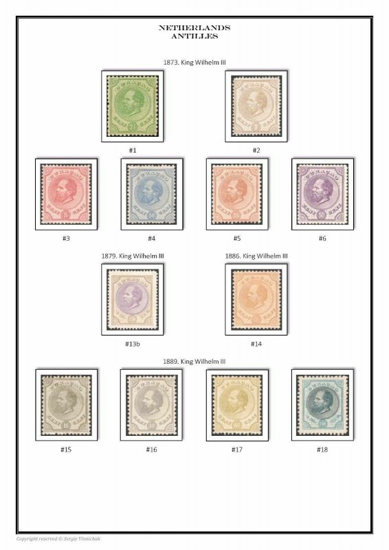 Netherlands 1852-2020 (4 albums) PDF STAMP ALBUM PAGES