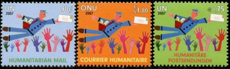 UNITED NATIONS Sc# NY 944 Geneva 475 Vienna 403  2007 Humanitarian Mail MNH