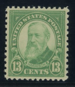 US Stamp #694 Benjamin Harrison 13c - PSE Cert - XF 90 - MNH - SMQ $40.00