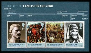 MS2818 2008 Age of Lancaster and York miniature sheet UNMOUNTED MINT/MNH 