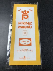 Prinz Scott Stamp Mount Clear (Pack of 10 ) (59x264mm) STRIP 