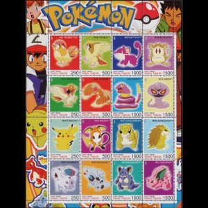 TIMOR 2001 - Sheet-Pokemon NH