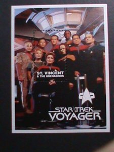 ST.VINCENT& GRENADINES-STAR TREK VOYAGER-FAMOUS MOVIE MNH-S/S-VERY FINE