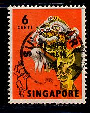 Singapore Scott # 87, used