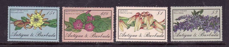 Antigua-Sc#948//955-unused NH 1/2 set-id3-Flowers-1986-