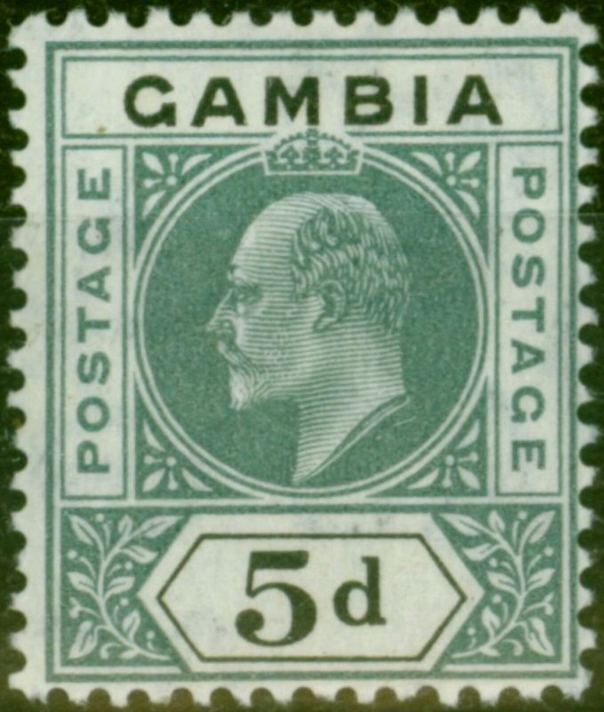 Gambia 1905 5d Grey & Black SG63 Fine & Fresh Mtd Mint 