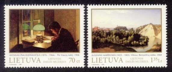 Lithuania Sc# 613-4 MNH Museum Paintings