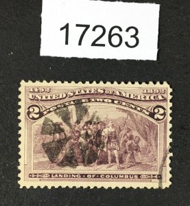 MOMEN: US STAMPS  #  231 USED  LOT #17263