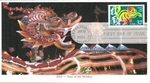 #3832 Year of the Monkey Mystic FDC