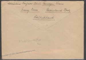 Germany French Zone Cover Springfield Mass  Remagen 104196