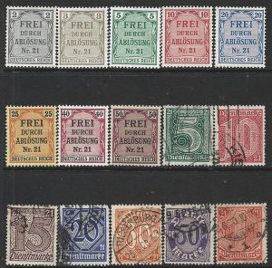 COLLECTION LOT 12381 PRUSSIA #OL1-15 AC 1903+ CV+$20
