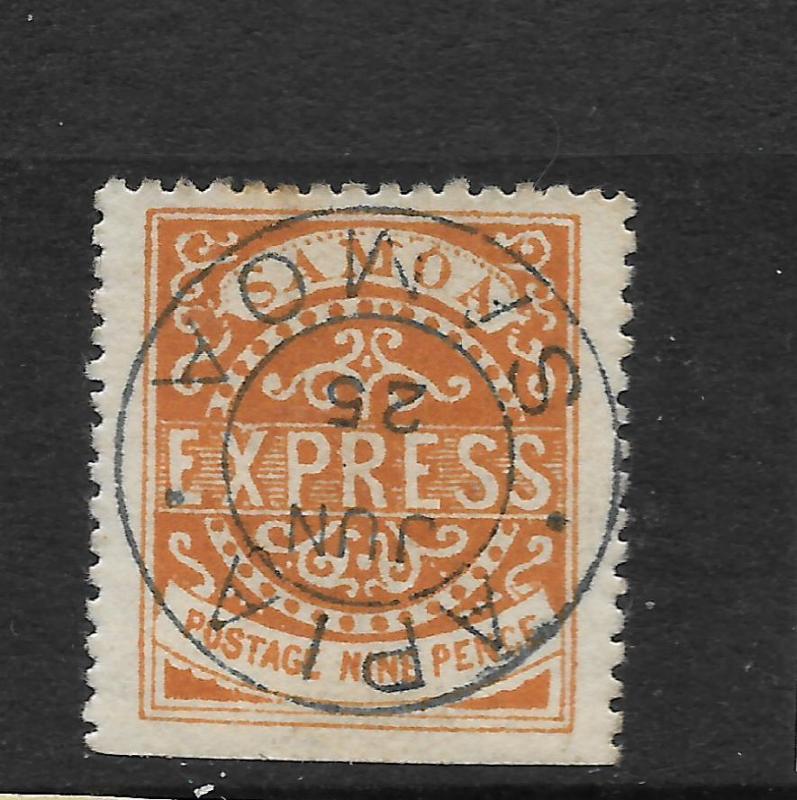 SAMOA 1877-80  9d  EXPRESS   FU   SG 20