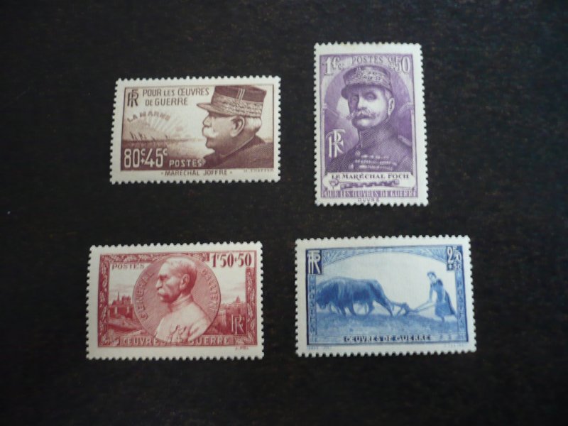 Stamps - France - Scott# B97-B100 - Mint Hinged Set of 4 Stamps