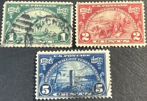 U.S.# 614-616-USED--COMPLETE SET--1924