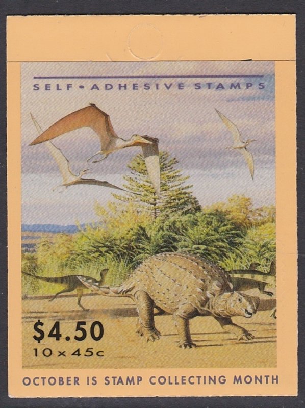 1349a 1993 Dinosaurs Booklet MNH