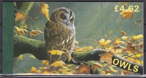 Isle of Man, Fauna, Birds, Owls, Prestige booklet MNH / 1997