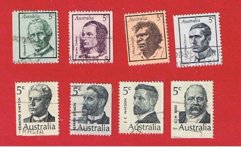 Australia #446-453    VF used   2  booklet sets Free S/H