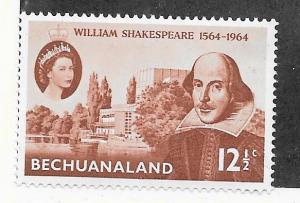 Bechuanaland #197 William Shakespeare   (MH) CV $0.35