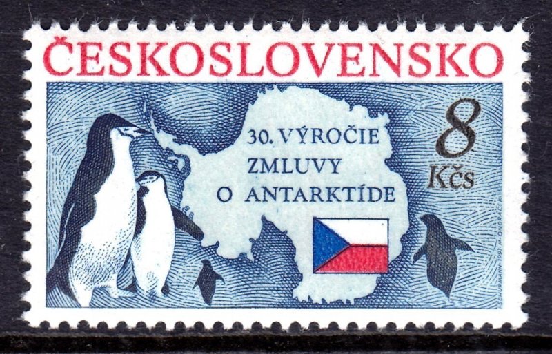 Czechoslovakia 1991 Antarctic Treaty Mint MNH SC 2827