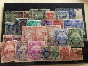 Burma  mounted mint & used  stamps A11529