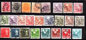 Sweden 25 different early used