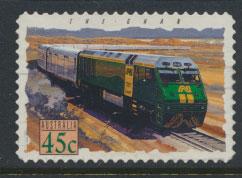 Australia SG 1416  Used  -Trains self adhesive 