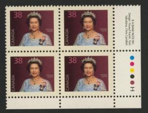 Canada 1164 BR Plate Block MNH Queen Elizabeth