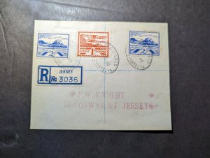 1945 England British Channel Islands Cover Jersey CI St Helier Local Use