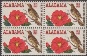 Scott # 1375 - Alabama Statehood - Block Of 4 - MNH -1969