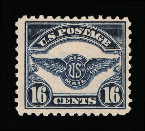 AFFORDABLE GENUINE SCOTT #C5 F-VF MINT OG NH 1923 DARK BLUE 16¢ AIR MAIL #12079