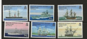 BIOT 2009 Seafaring  set of 6 sg.396-01  MNH 