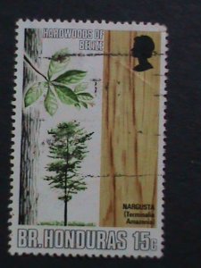 BRITISH HONDURAS-SC# 284 VERY OLD STAMP- PLANT USED-VF-WE SHIP TO WORLD WIDE