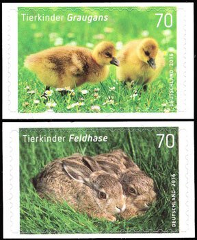 Scott #2900-1 Young Animals S/A MNH