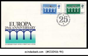 GUERNSEY - 1984 25th ANNIVERSARY OF EUROPA - 2V - FDC