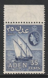 Aden Scott 52 - SG56, 1953 Elizabeth II 35c MH*
