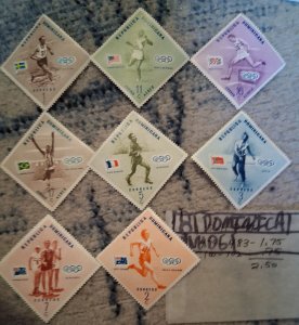 DOMINICA: 8 Stamp Set WW Worldwide Lot Unused Mint MNH OG Collection Lown Price!